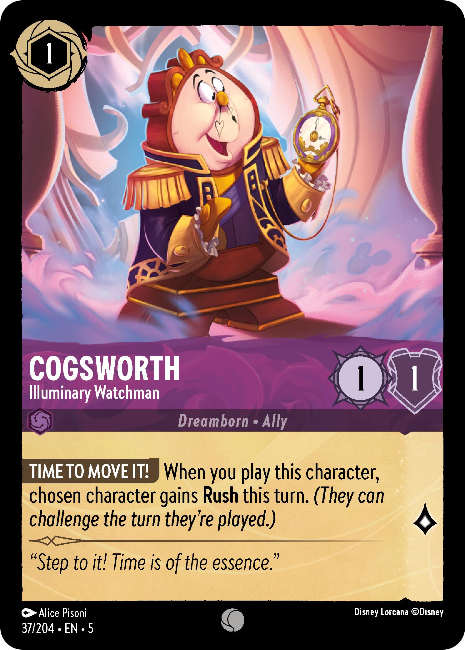 Cogsworth - Illuminary Watchman (37/204) [Shimmering Skies] | Good Games Morley