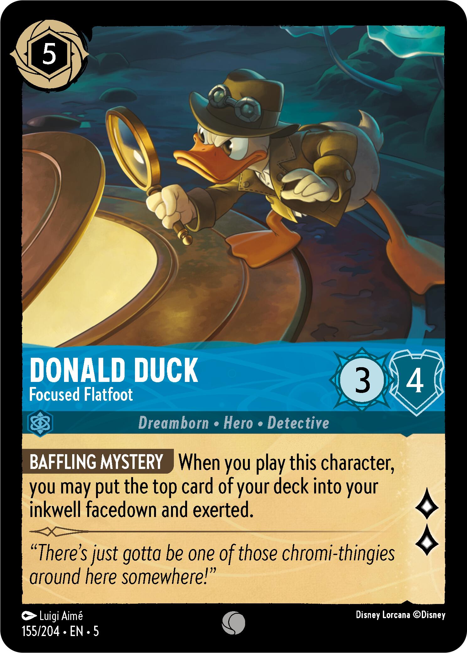 Donald Duck - Focused Flatfoot (155/204) [Shimmering Skies] | Good Games Morley