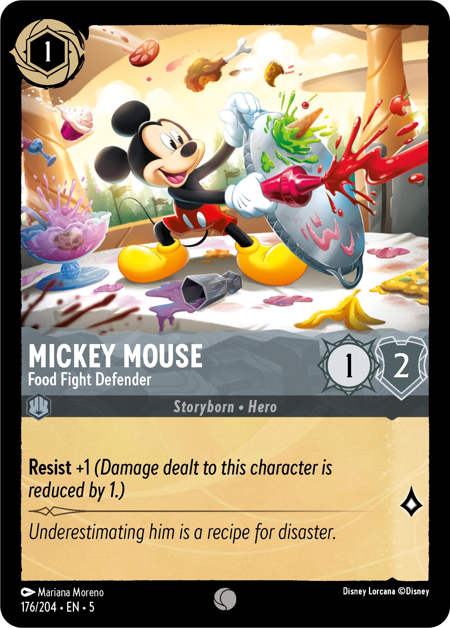 Mickey Mouse - Food Fight Defender (176/204) [Shimmering Skies] | Good Games Morley