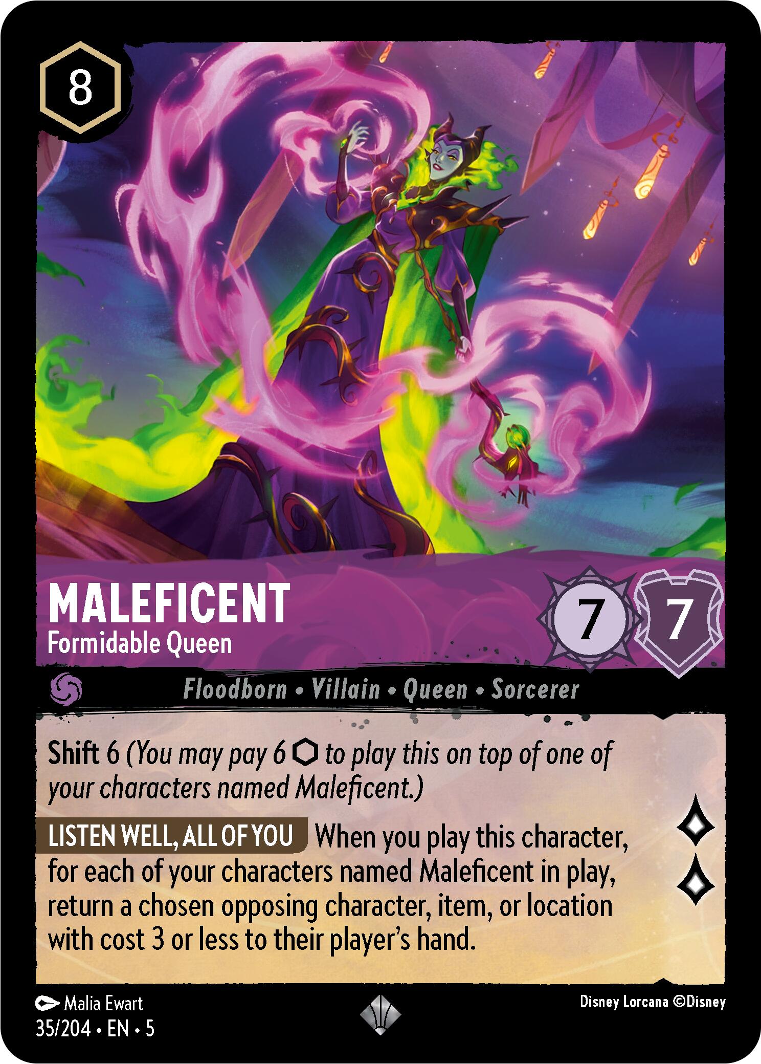 Maleficent - Formidable Queen (35/204) [Shimmering Skies] | Good Games Morley