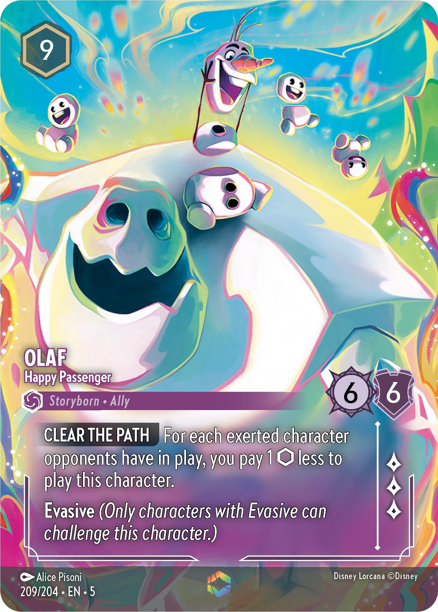 Olaf - Happy Passenger (Enchanted) (209/204) [Shimmering Skies] | Good Games Morley