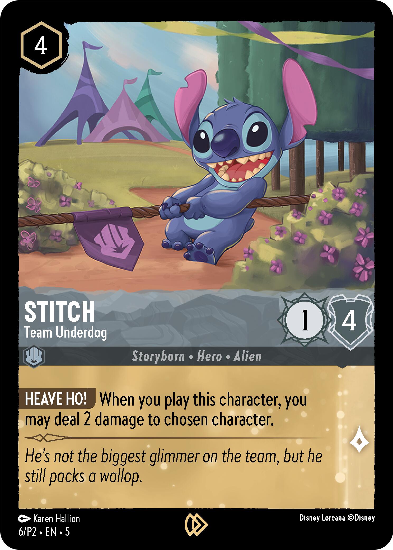 Stitch - Team Underdog (6) [Promo Cards] | Good Games Morley