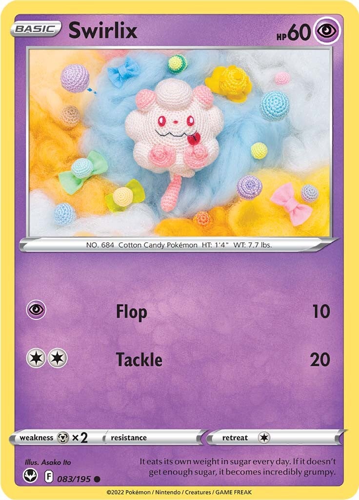 Swirlix (083/195) [Sword & Shield: Silver Tempest] | Good Games Morley