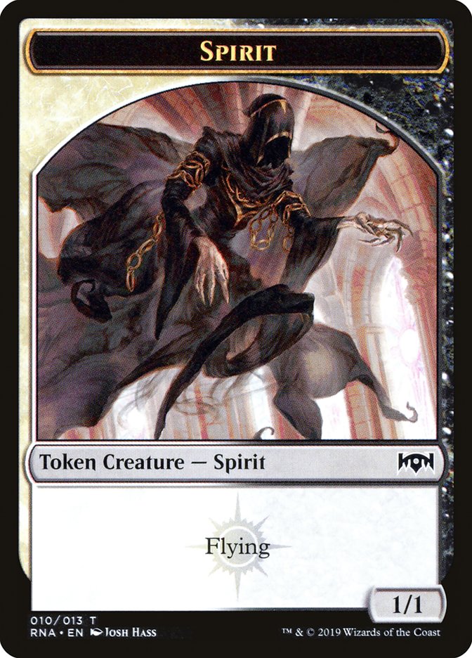 Bat // Spirit (010) Double-Sided Token [Ravnica Allegiance Guild Kit Tokens] | Good Games Morley
