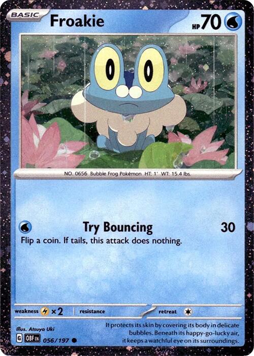 Froakie (056/197) (Cosmos Holo) [Scarlet & Violet: Obsidian Flames] | Good Games Morley