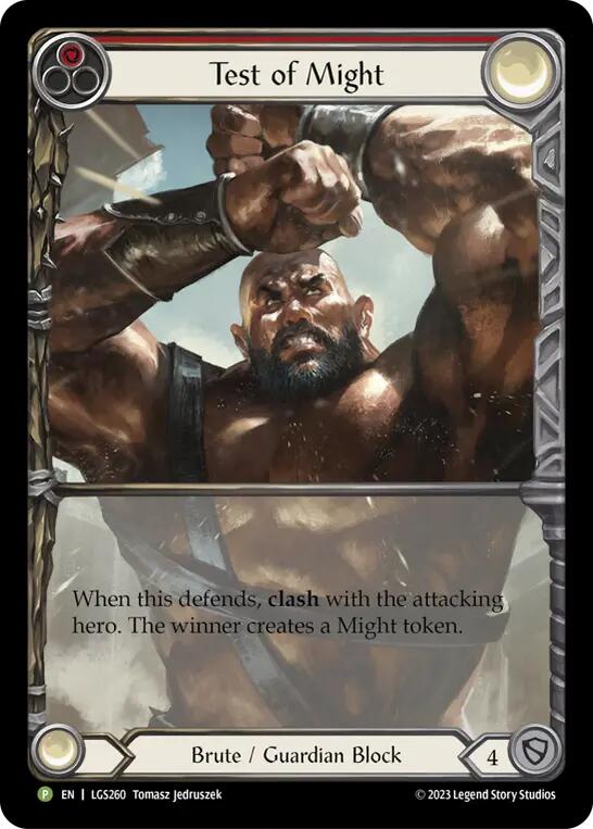 Test of Might [LGS260] (Promo)  Rainbow Foil | Good Games Morley