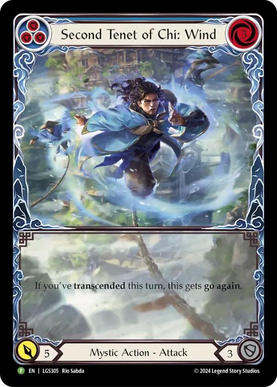 Second Tenet of Chi: Wind [LGS305] (Promo)  Rainbow Foil | Good Games Morley