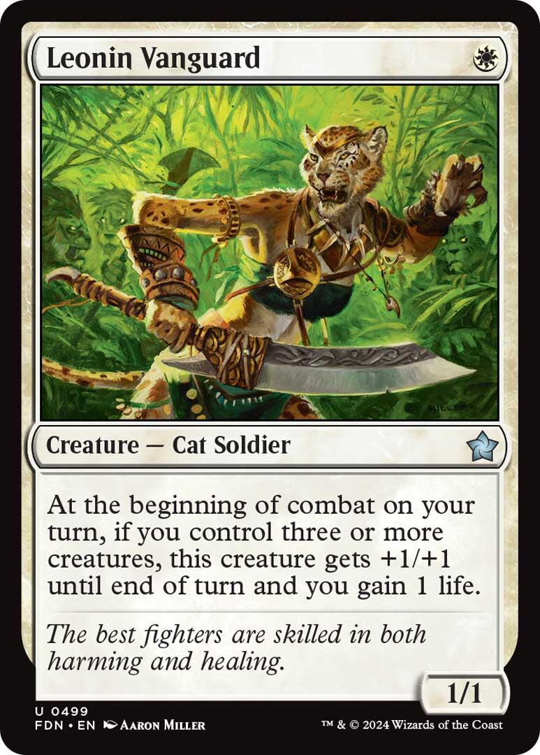 Leonin Vanguard [Foundations] | Good Games Morley