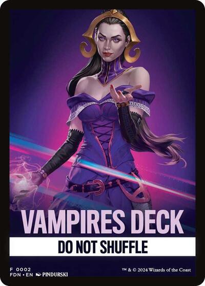 Vampires Deck Theme Card [Foundations Tokens] | Good Games Morley