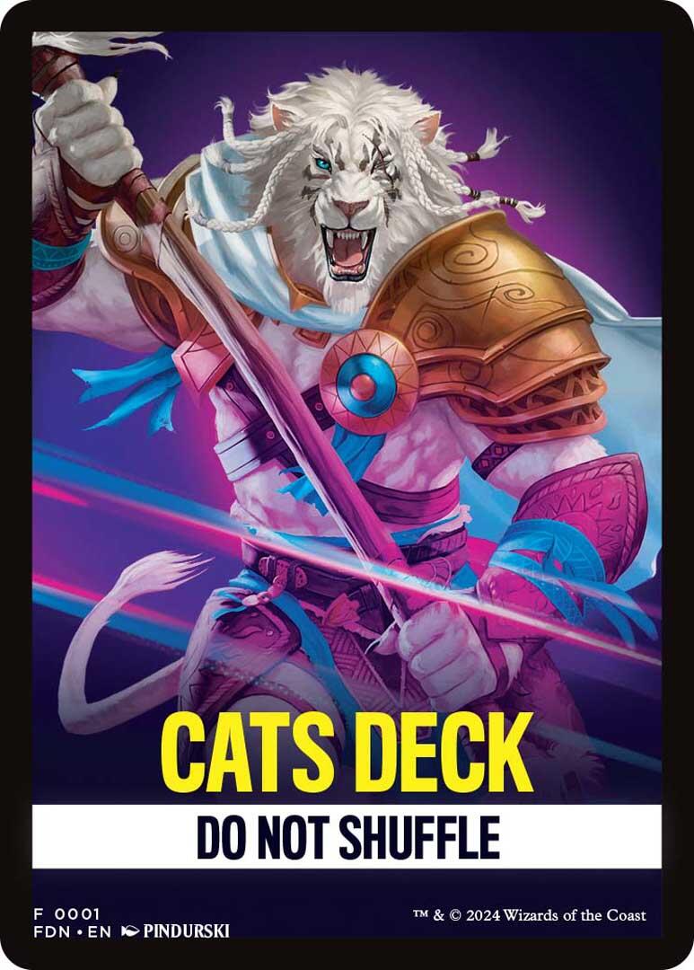 Cats Deck Theme Card [Foundations Tokens] | Good Games Morley