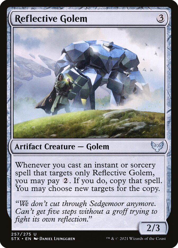 Reflective Golem 257/275 (Strixhaven: School of Mages)  | Good Games Morley
