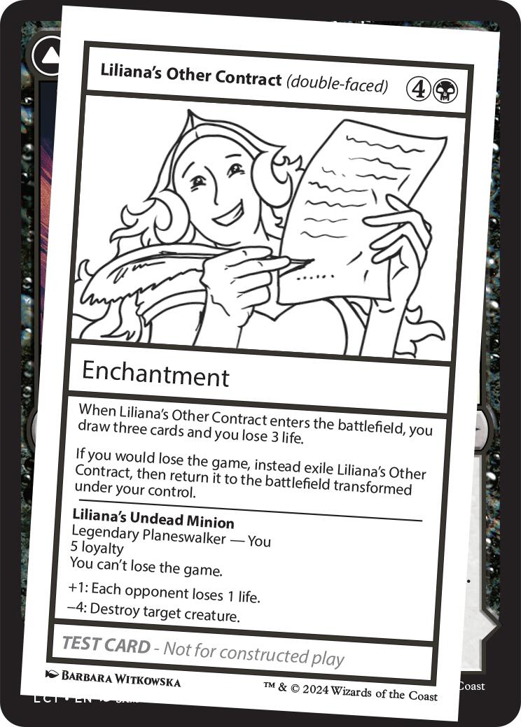 Liliana's Other Contract (double-faced) [Mystery Booster 2 Playtest Cards] | Good Games Morley