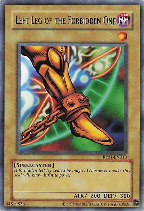Left Leg of the Forbidden One [RP01-EN018] Rare | Good Games Morley