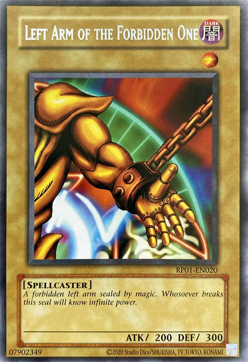 Left Arm of the Forbidden One [RP01-EN020] Rare | Good Games Morley