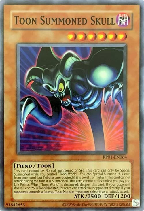 Toon Summoned Skull [RP01-EN064] Common | Good Games Morley