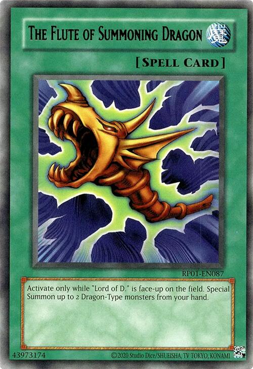 The Flute of Summoning Dragon [RP01-EN087] Rare | Good Games Morley