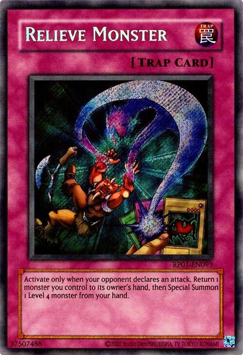 Relieve Monster [RP01-EN093] Secret Rare | Good Games Morley