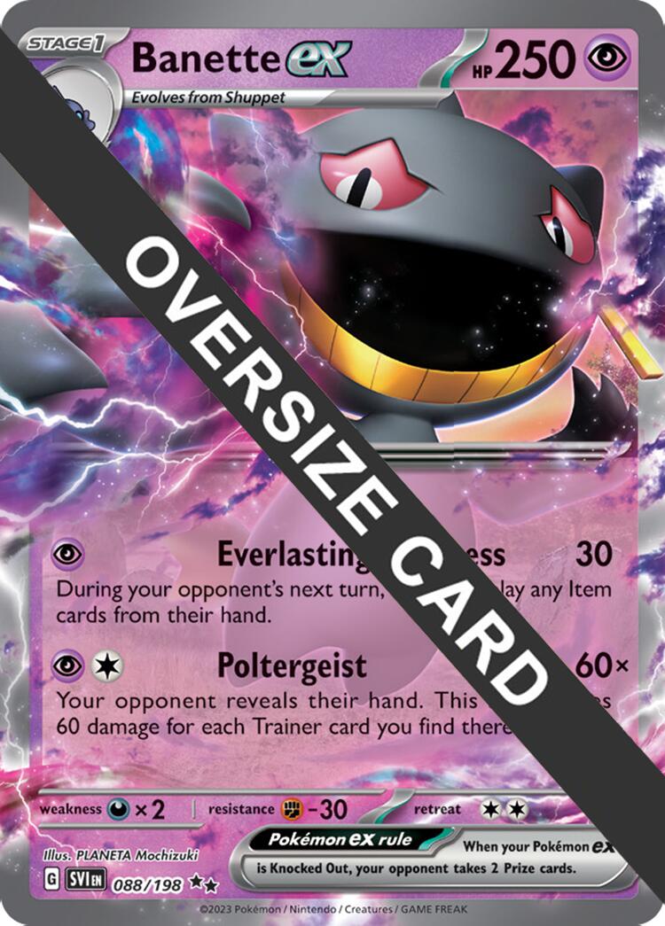 Banette ex (088) (Jumbo Card) [Scarlet & Violet: Black Star Promos] | Good Games Morley