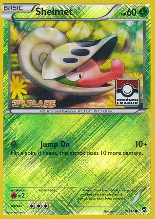 Shelmet (8/111) (League Promo 3rd Place) [XY: Furious Fists] | Good Games Morley