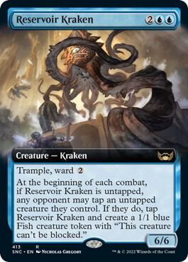 Reservoir Kraken Extended Art 413/281 (Streets of New Capenna)  - Foil | Good Games Morley