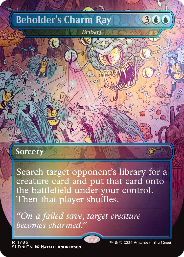 Beholder's Charm Ray - Bribery (Rainbow Foil) [Secret Lair Drop Series] | Good Games Morley