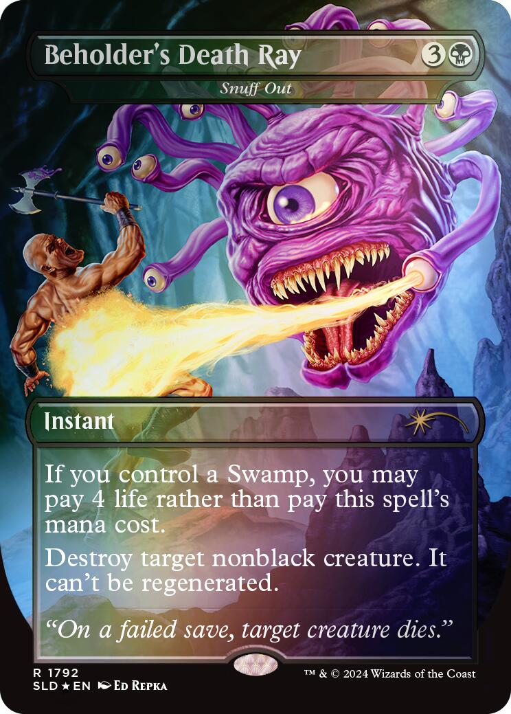 Beholder's Death Ray - Snuff Out (Rainbow Foil) [Secret Lair Drop Series] | Good Games Morley