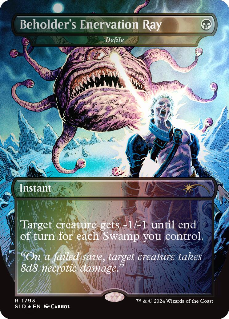 Beholder's Enervation Ray - Defile (Rainbow Foil) [Secret Lair Drop Series] | Good Games Morley