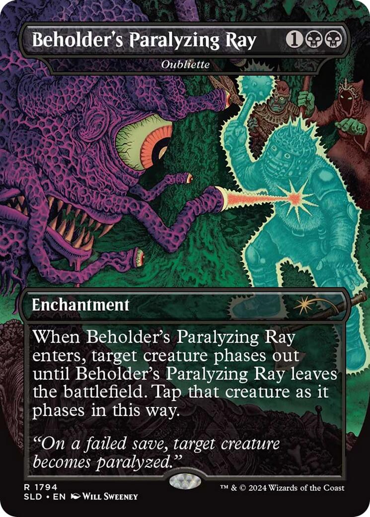 Beholder's Paralyzing Ray - Oubliette [Secret Lair Drop Series] | Good Games Morley