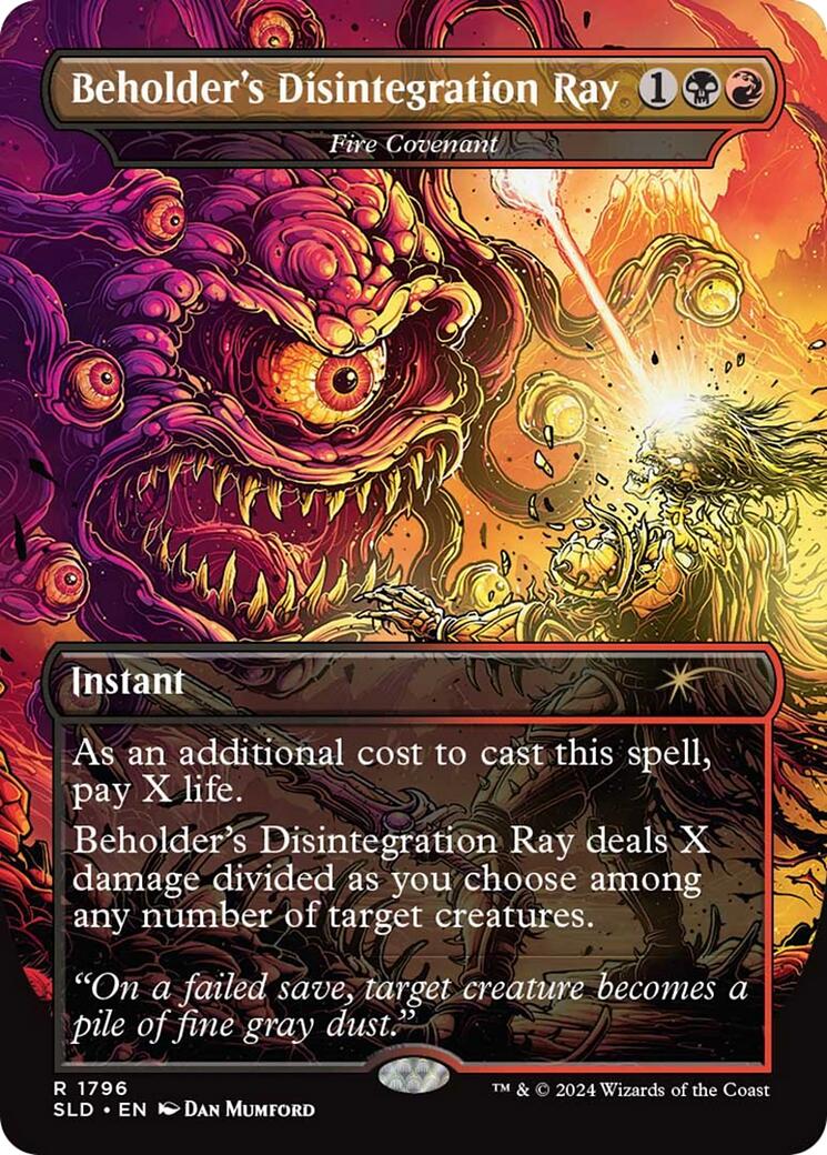 Beholder's Disintegration Ray - Fire Covenant [Secret Lair Drop Series] | Good Games Morley