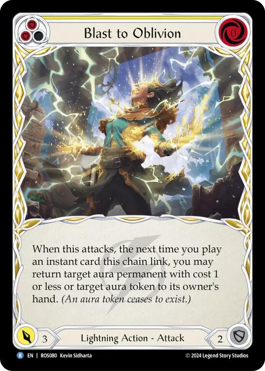 Blast to Oblivion (Yellow) [ROS080] (Rosetta)  Rainbow Foil | Good Games Morley