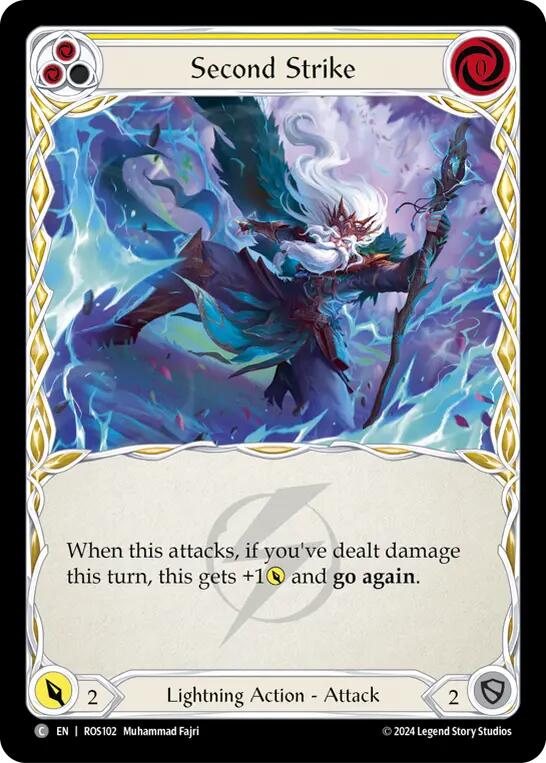 Second Strike (Yellow) [ROS102] (Rosetta)  Rainbow Foil | Good Games Morley