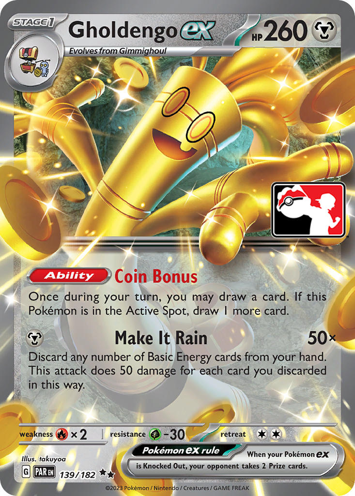 Gholdengo ex (139/182) [Prize Pack Series Five] | Good Games Morley
