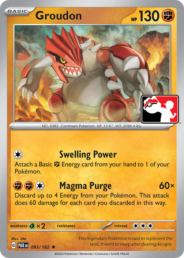 Groudon (093/182) [Prize Pack Series Five] | Good Games Morley