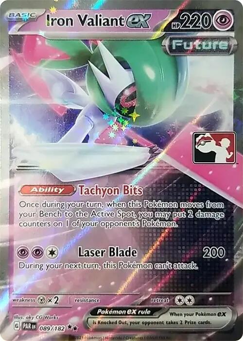 Iron Valiant ex (089/182) [Prize Pack Series Five] | Good Games Morley