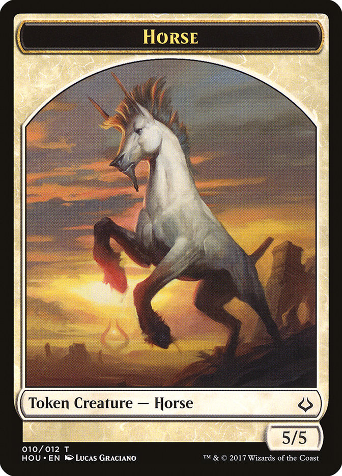 Adorned Pouncer // Horse Double-Sided Token [Hour of Devastation Tokens] | Good Games Morley