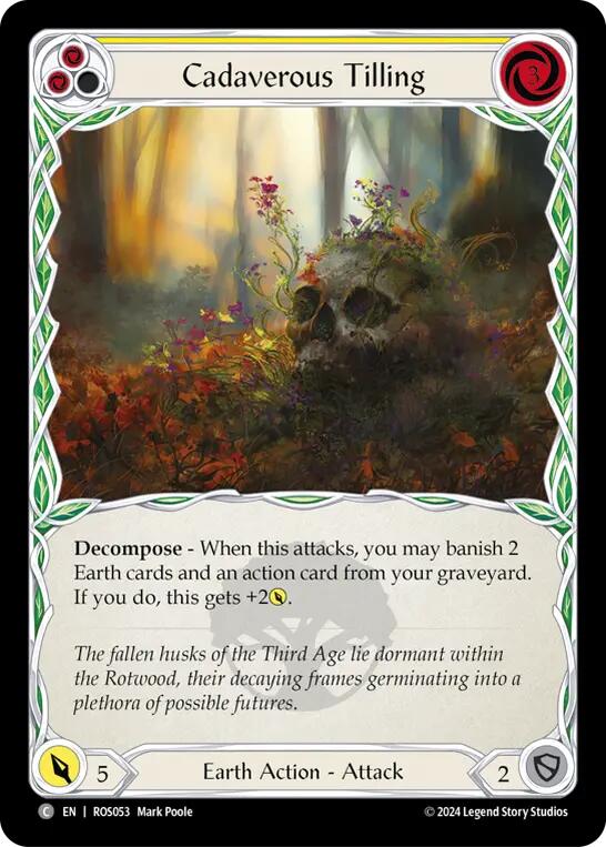 Cadaverous Tilling (Yellow) [ROS053] (Rosetta)  Rainbow Foil | Good Games Morley