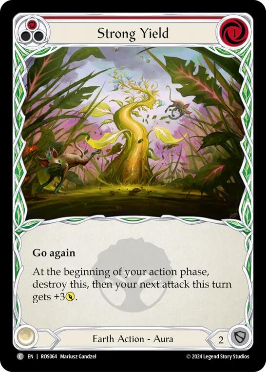 Strong Yield (Red) [ROS064] (Rosetta)  Rainbow Foil | Good Games Morley