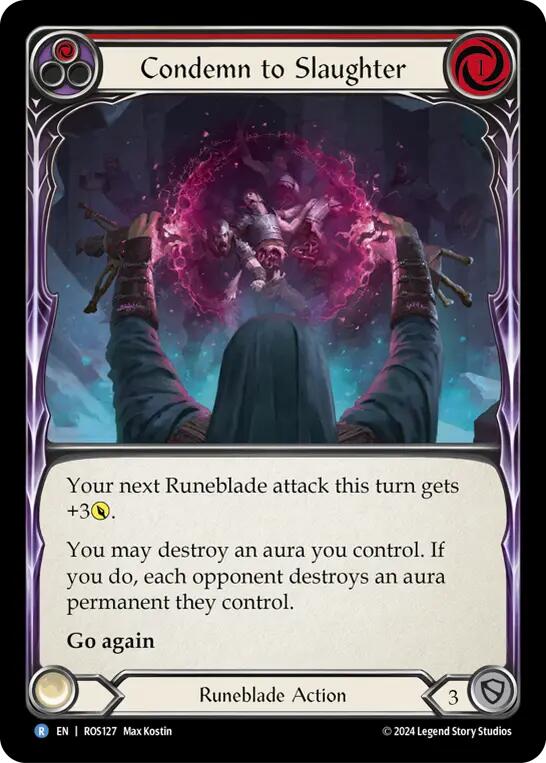 Condemn to Slaughter (Red) [ROS127] (Rosetta)  Rainbow Foil | Good Games Morley