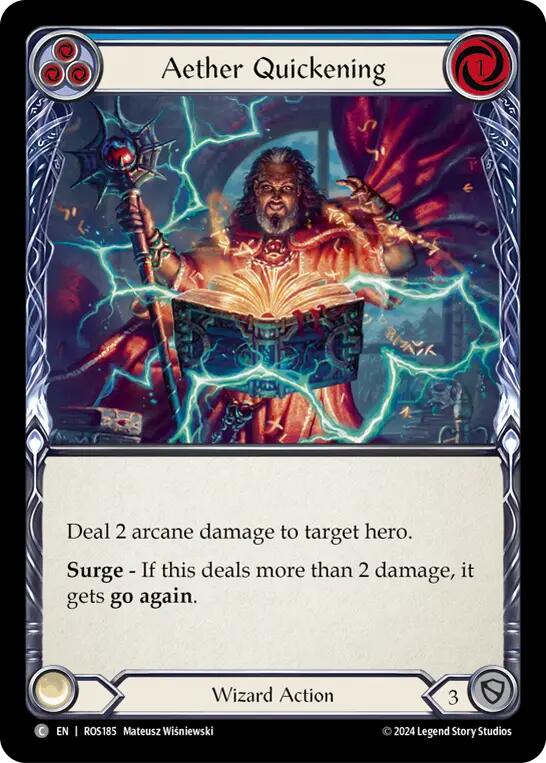 Aether Quickening (Blue) [ROS185] (Rosetta) | Good Games Morley