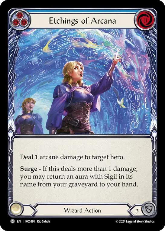 Etchings of Arcana (Blue) [ROS191] (Rosetta) | Good Games Morley