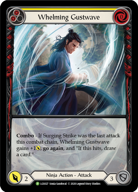 Whelming Gustwave (Yellow) [LGS027] (Promo)  Rainbow Foil | Good Games Morley