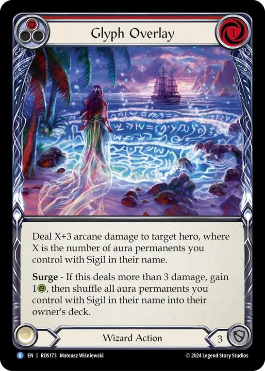 Glyph Overlay (Red) [ROS173] (Rosetta)  Rainbow Foil | Good Games Morley