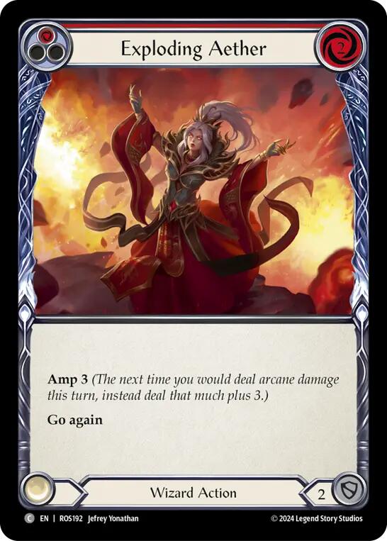 Exploding Aether (Red) [ROS192] (Rosetta)  Rainbow Foil | Good Games Morley
