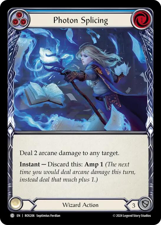 Photon Splicing (Blue) [ROS206] (Rosetta)  Rainbow Foil | Good Games Morley