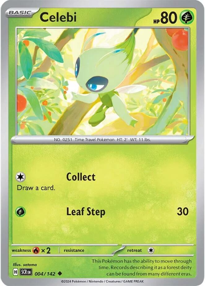 Celebi (004/142) [Scarlet & Violet: Stellar Crown] | Good Games Morley