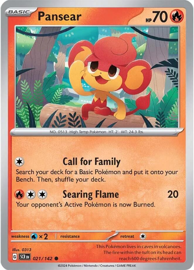 Pansear (021/142) [Scarlet & Violet: Stellar Crown] | Good Games Morley