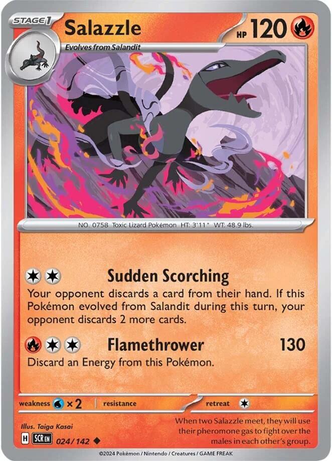 Salazzle (024/142) [Scarlet & Violet: Stellar Crown] | Good Games Morley