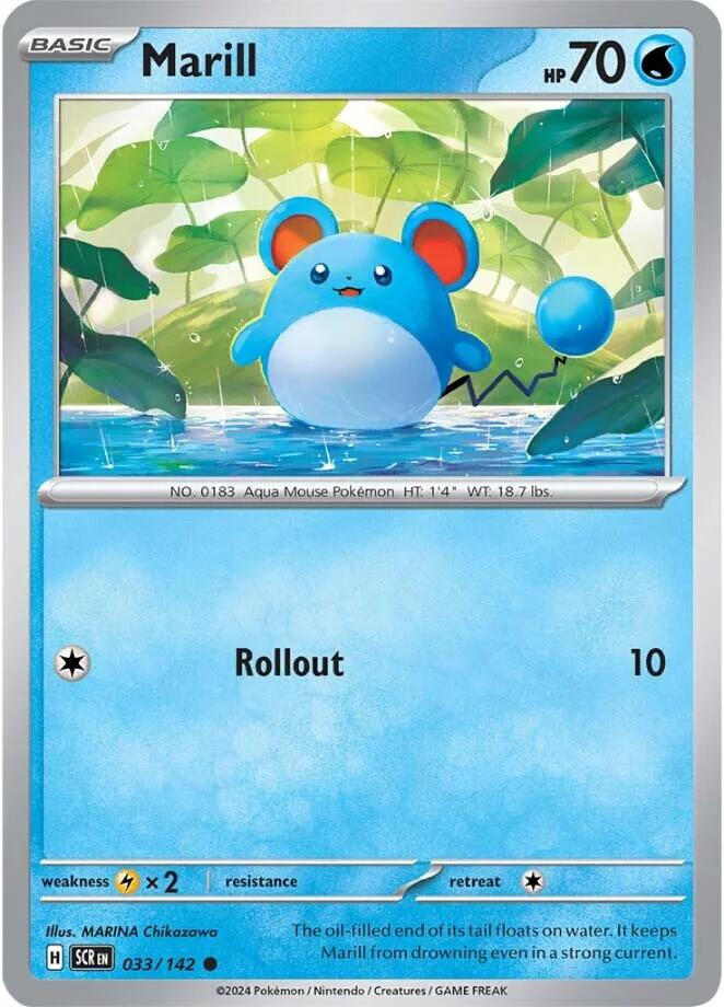 Marill (033/142) [Scarlet & Violet: Stellar Crown] | Good Games Morley