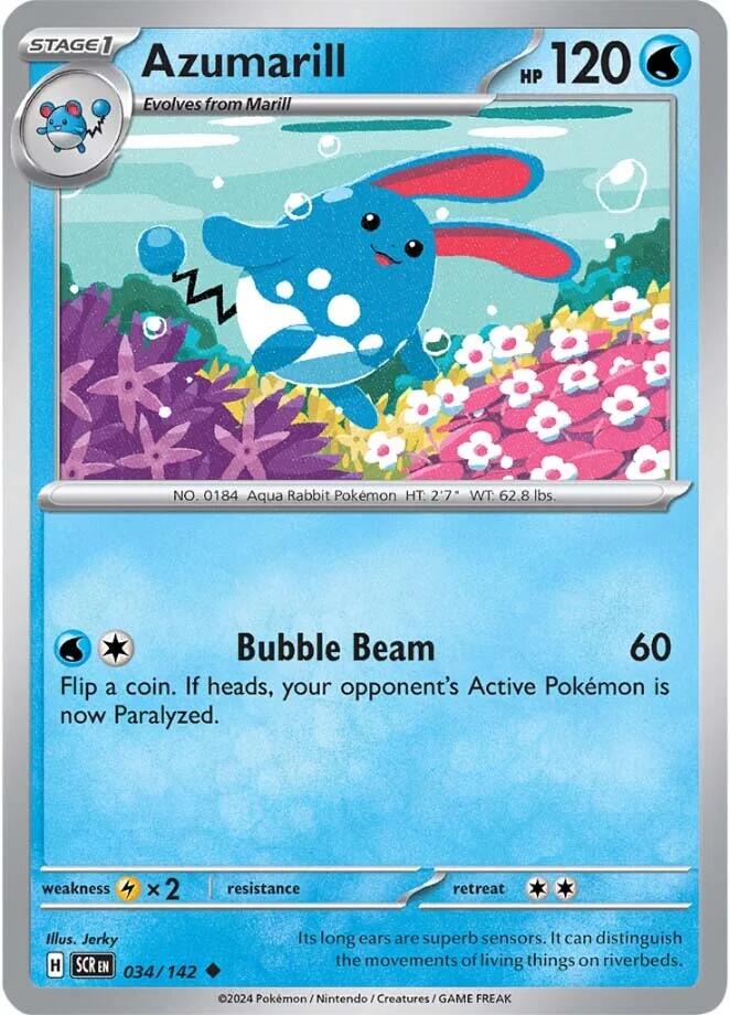 Azumarill (034/142) [Scarlet & Violet: Stellar Crown] | Good Games Morley