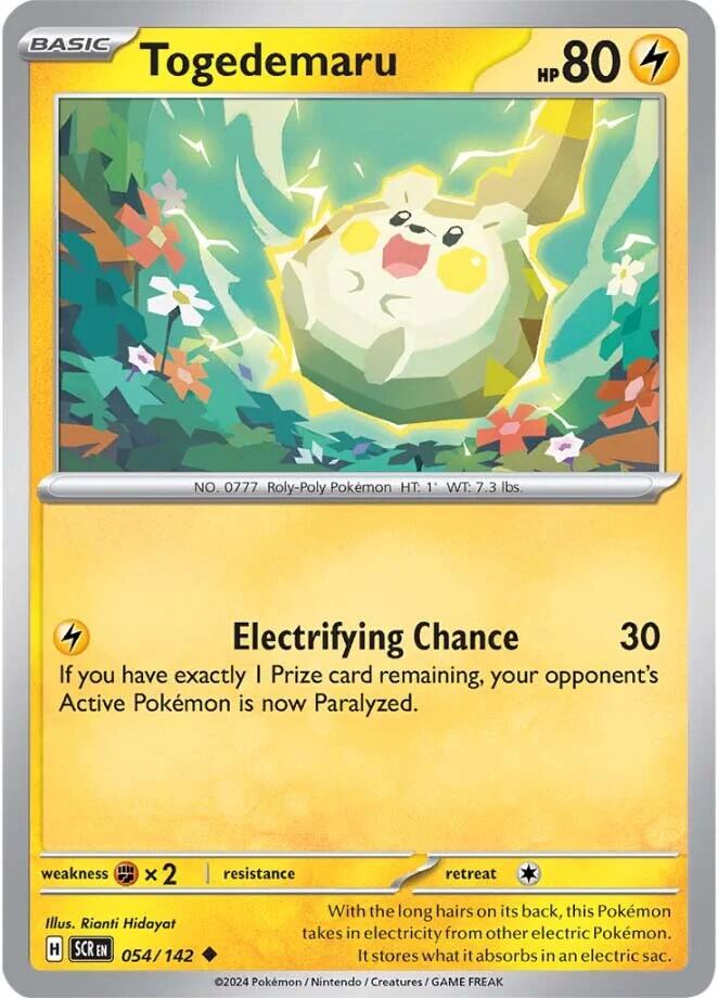 Togedemaru (054/142) [Scarlet & Violet: Stellar Crown] | Good Games Morley